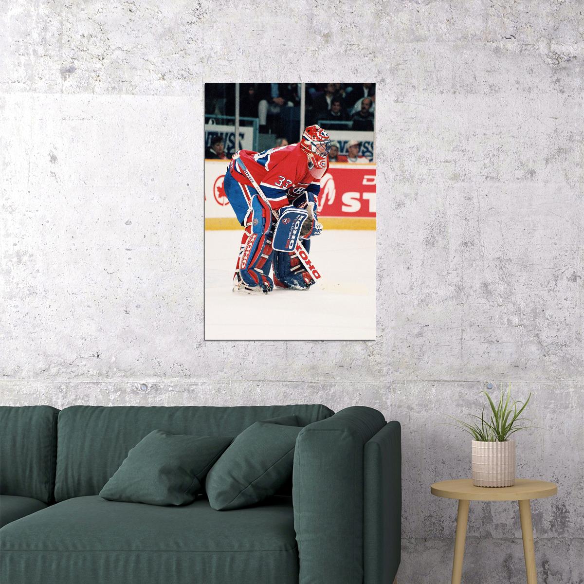 Hockey Patrick Roy Montreal Match Poster Wall Art Print Home Wall Decor