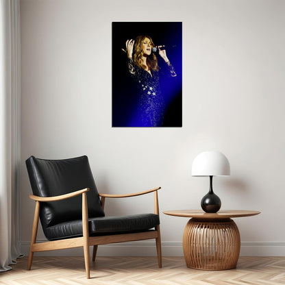 Celine Dion In Concert Singer Artist Poster Wall Art Print Home Wall Decor