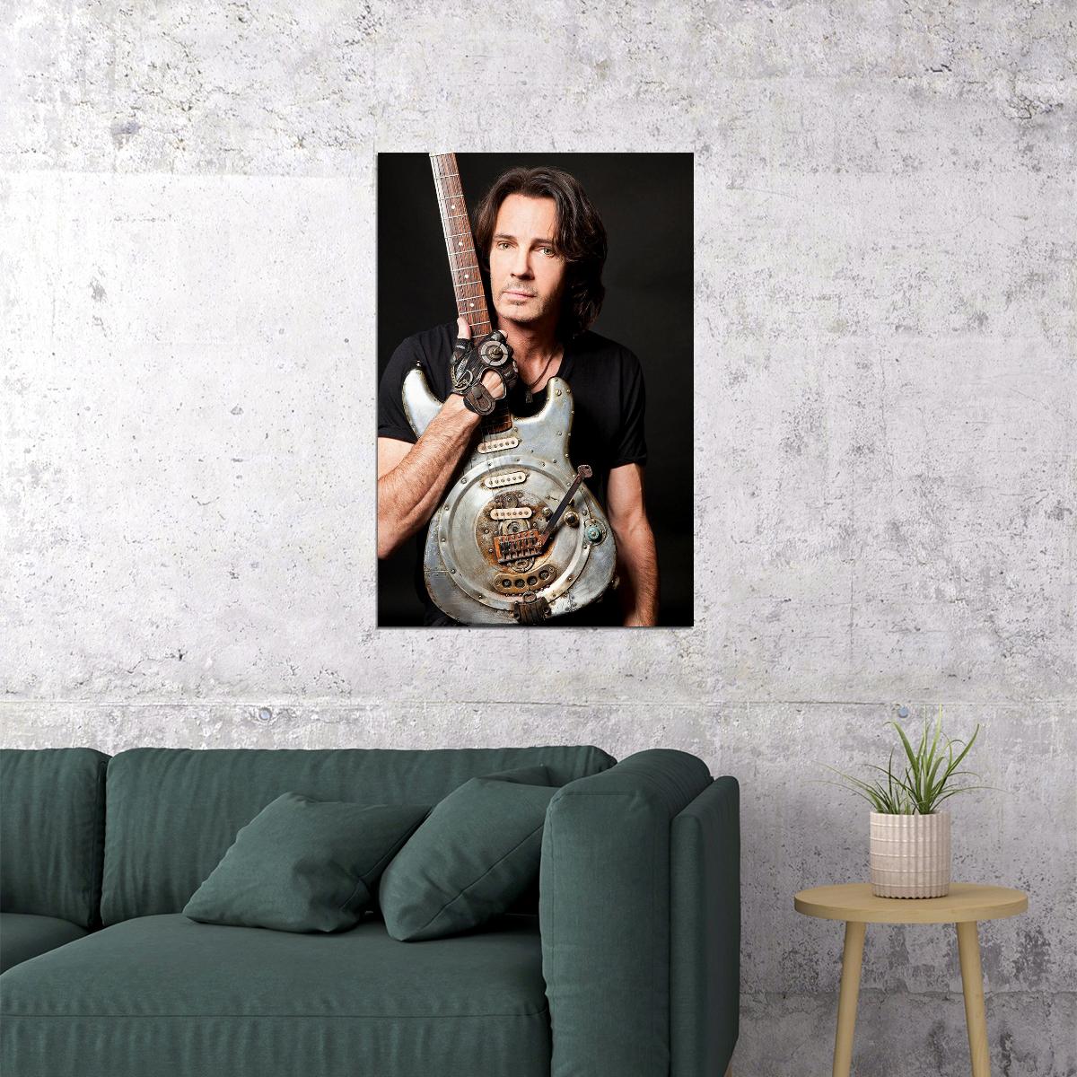 Rick Springfield With Fuitar Musician Poster Wall Art Print Home Wall Decor