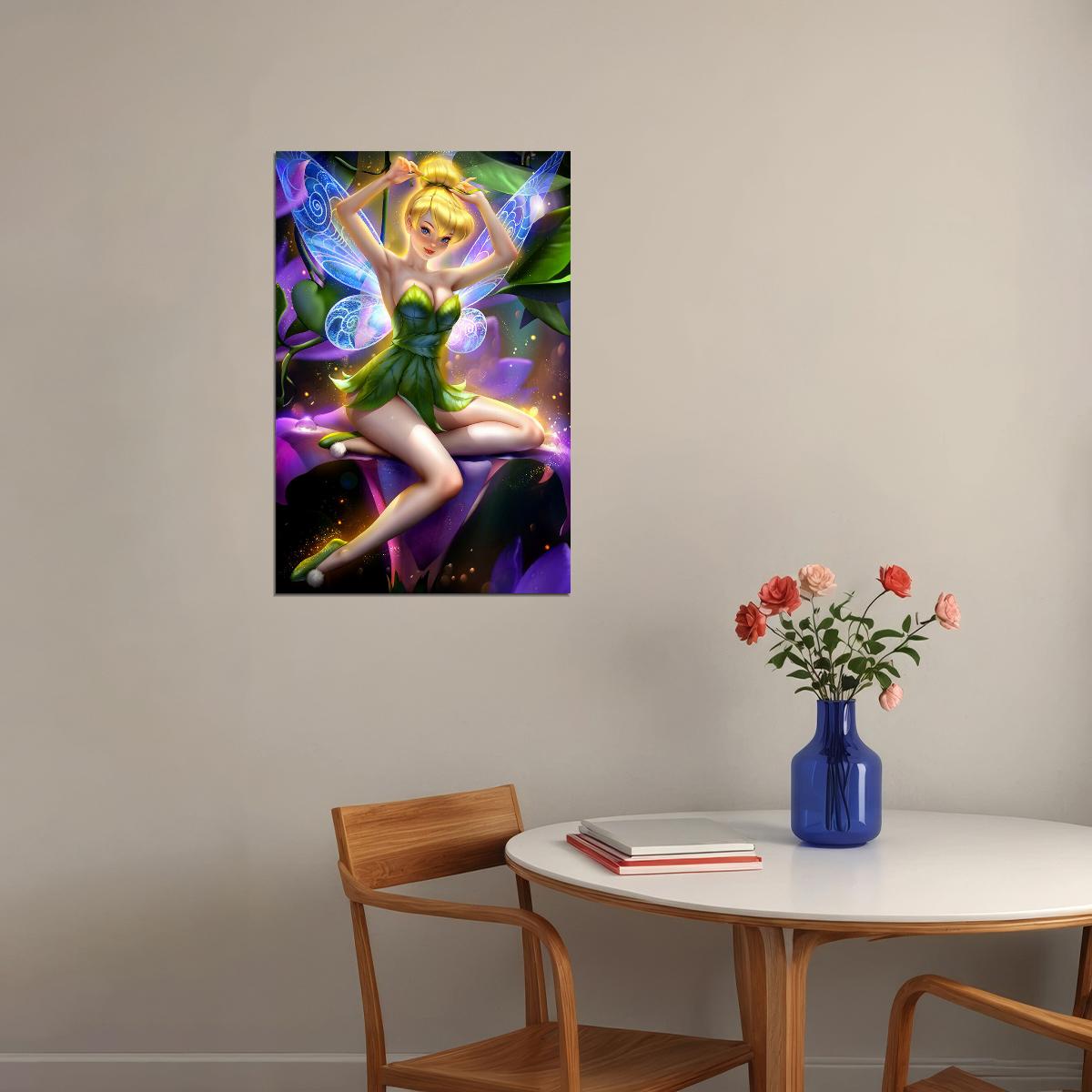 Tinkerbell Cartoon Pure Magic Poster Wall Art Print Home Wall Decor