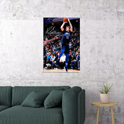 Luka Doncic Dallas Basketball Star Poster Wall Art Print Home Wall Decor