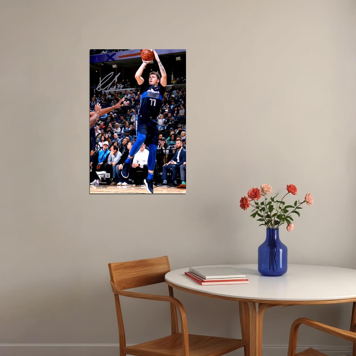 Luka Doncic Dallas Basketball Star Poster Wall Art Print Home Wall Decor