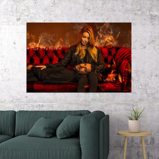 Lucifer Tom Ellis Fallen Angel Usa Tv Show Poster Wall Art Print Home Wall Decor - xonomax