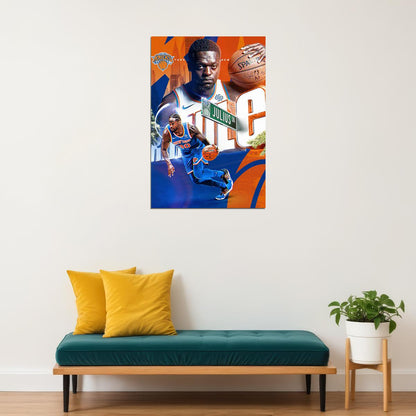 Julius Randle New York Knicks Basketball Star Poster Wall Art Print Home Wall Decor