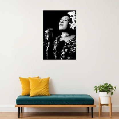 Billie Holiday Lyrics Writer Musician Poster Wall Art Print Home Wall Decor
