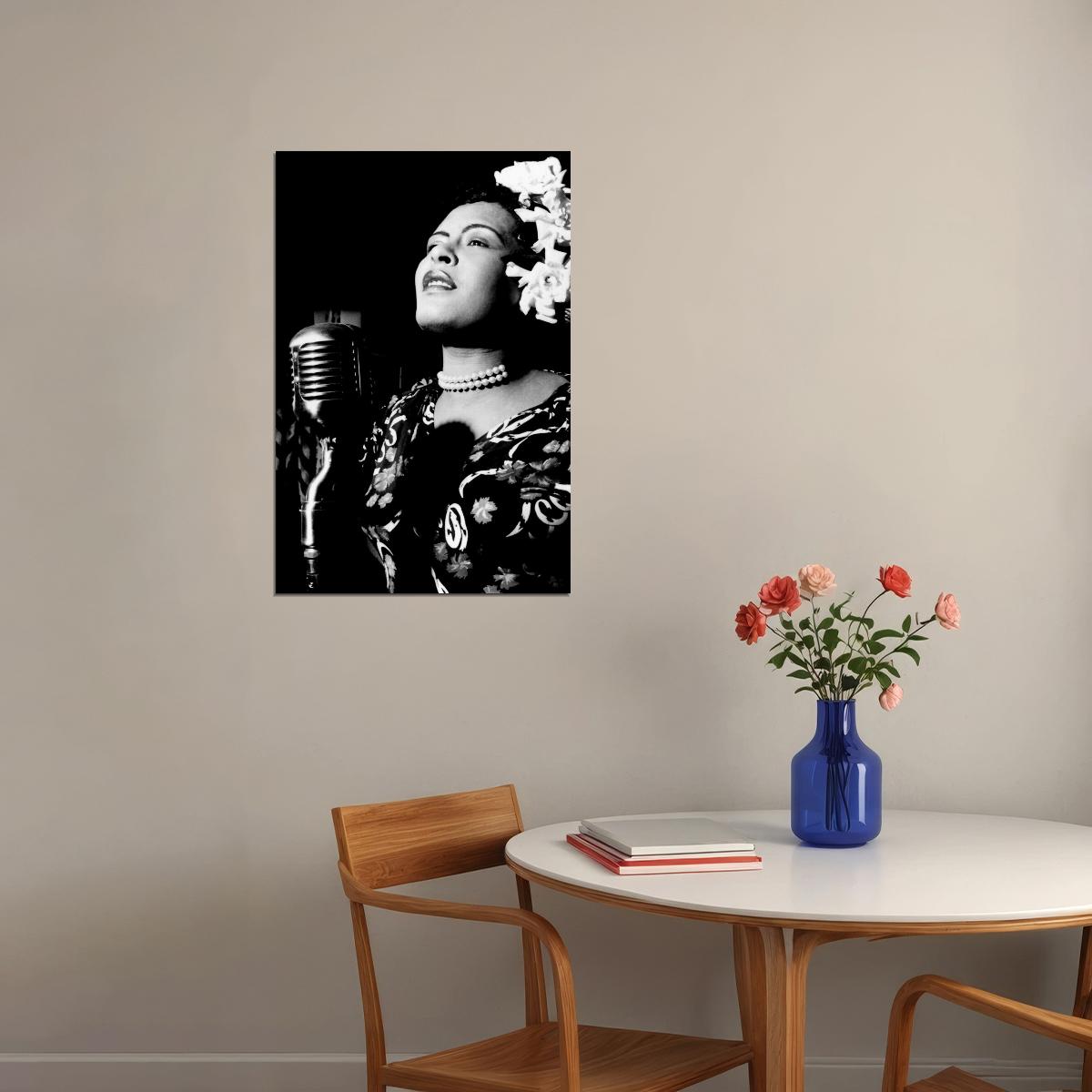 Billie Holiday Lyrics Writer Musician Poster Wall Art Print Home Wall Decor