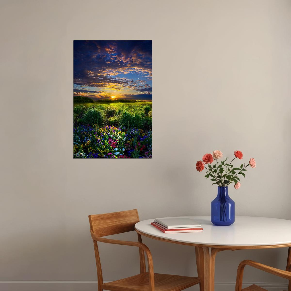 Beautiful Sunset Landscape Poster Wall Art Print Home Wall Decor - xonomax