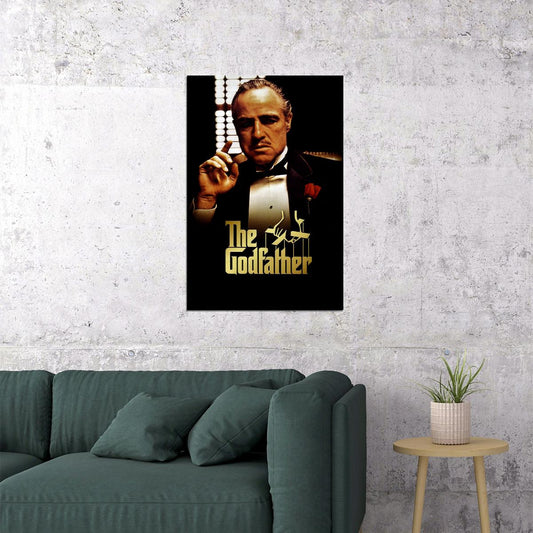 The Godfather Classic Film Movie Crime Poster Wall Art Print Home Wall Decor
