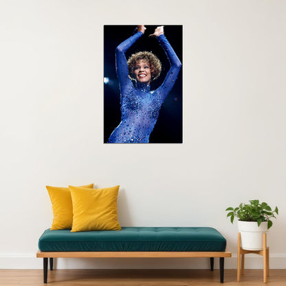 Whitney Houston Composer Actor Poster Wall Art Print Home Wall Decor