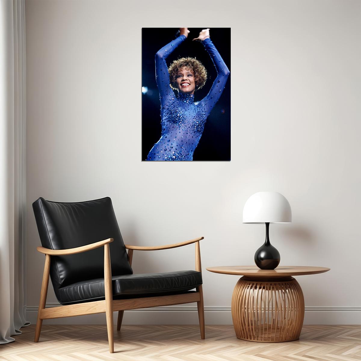 Whitney Houston Composer Actor Poster Wall Art Print Home Wall Decor