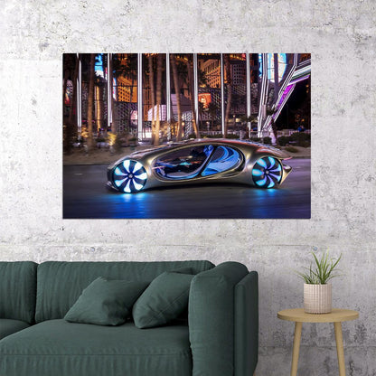 Mercedes-benz Vision Avtr Car Poster Wall Art Print Home Wall Decor