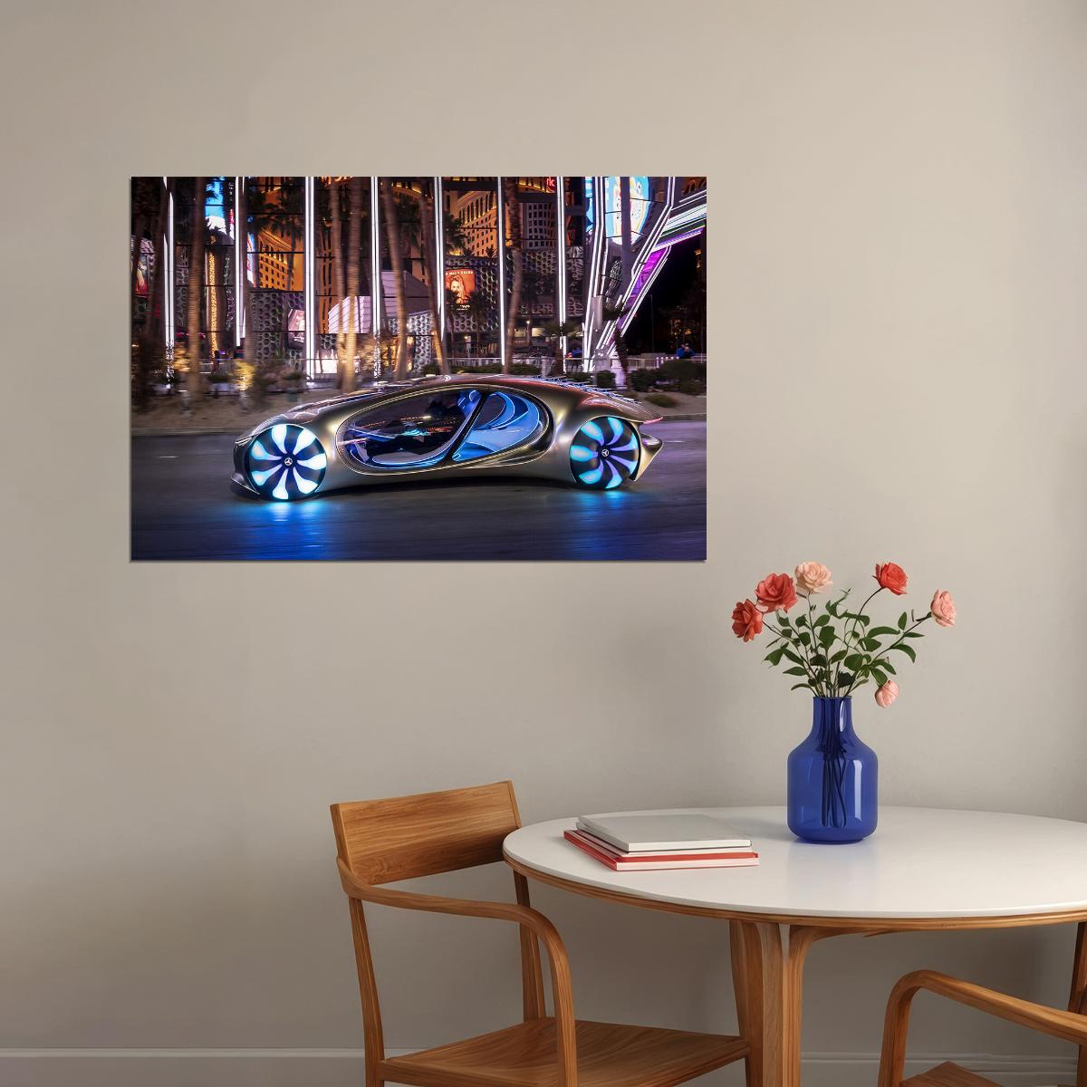 Mercedes-benz Vision Avtr Car Poster Wall Art Print Home Wall Decor