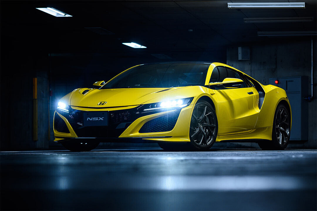 Honda Nsx Yellow Sporty Car Poster Wall Art Print Home Wall Decor