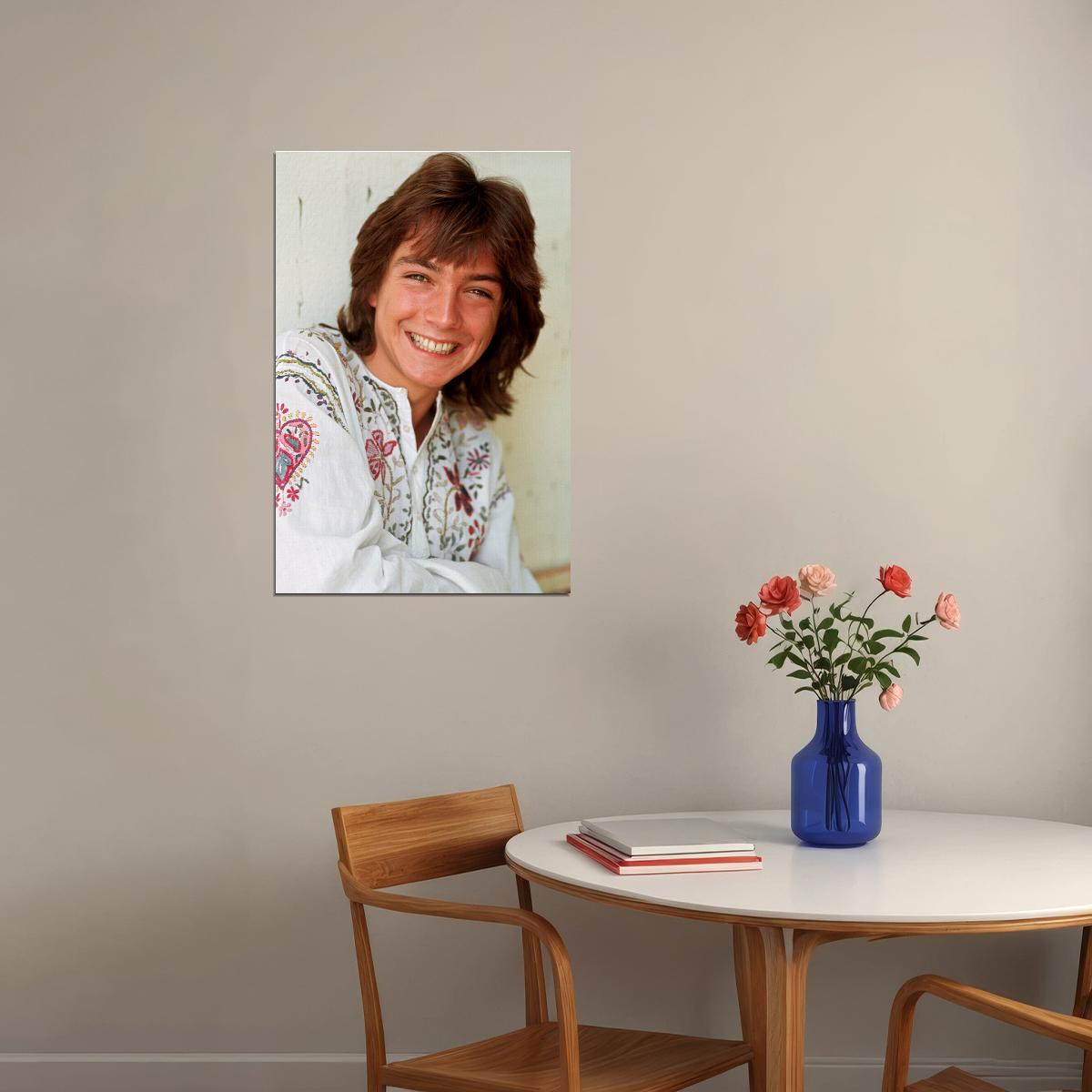 Actor David Cassidy Smiling American Singer Poster Wall Art Print Home Wall Decor