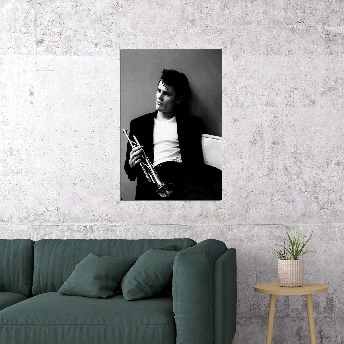 Chet Baker Jazz Legend Poster Wall Art Print Home Wall Decor