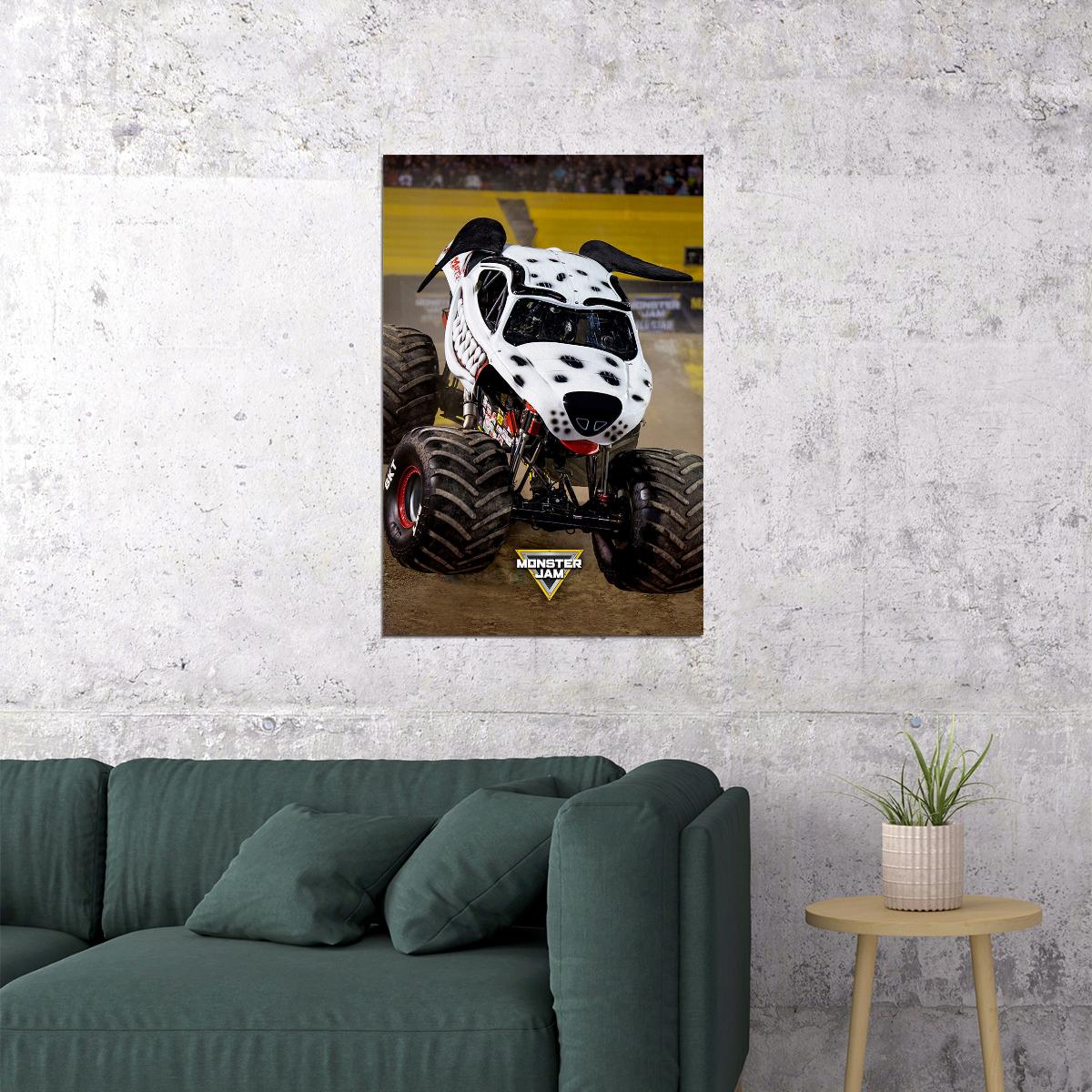 Monster Truck Sport Racing Mutt Rookie Poster Wall Art Print Home Wall Decor