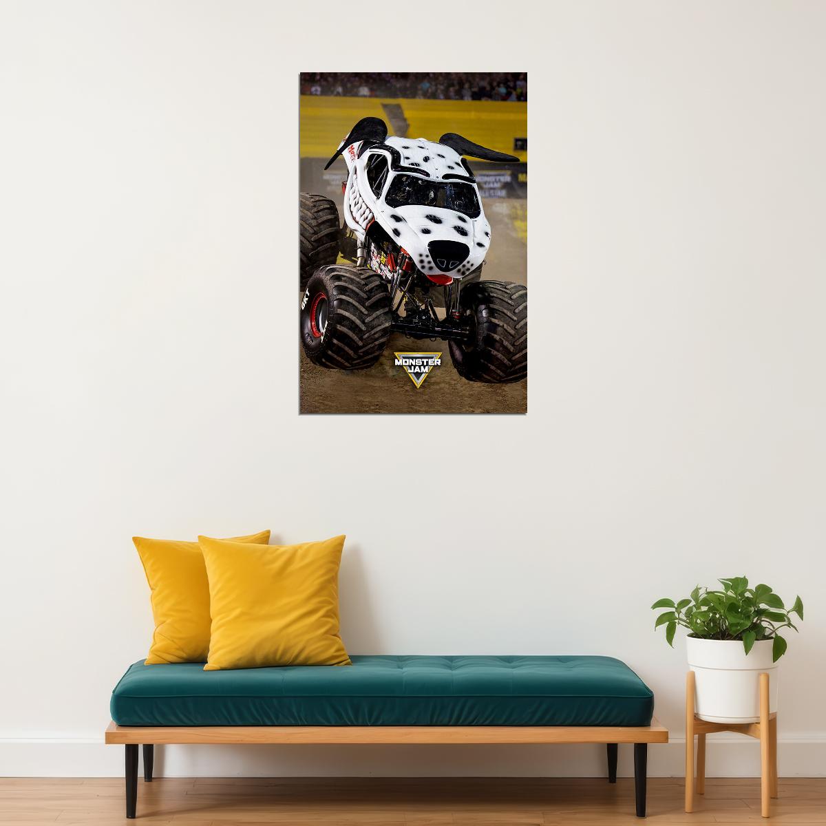 Monster Truck Sport Racing Mutt Rookie Poster Wall Art Print Home Wall Decor