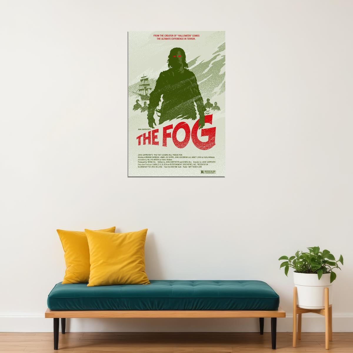 The Fog John Carpenter Jamie Lee Curtis Horror Movie Poster Wall Art Print Home Wall Decor - xonomax