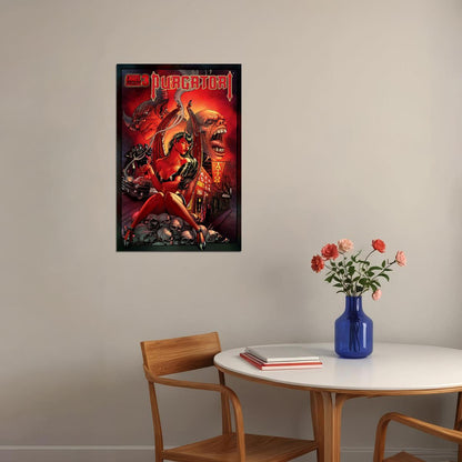 Purgatori Chaos Dynamite Comic Sexy Lady Poster Wall Art Print Home Wall Decor