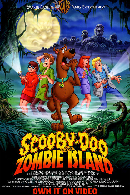 Scooby Doo On Zombie Island Mystery Incorporate Cartoon Poster Wall Art Print Home Wall Decor