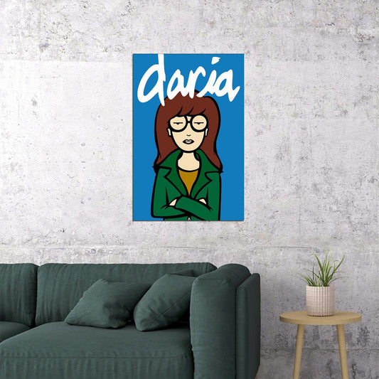 Daria Morgendorffer Fictional Character Animated Series Poster Wall Art Print Home Wall Decor - xonomax