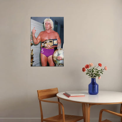Ric Flair Professional Wresting Vintage Poster Wall Art Print Home Wall Decor