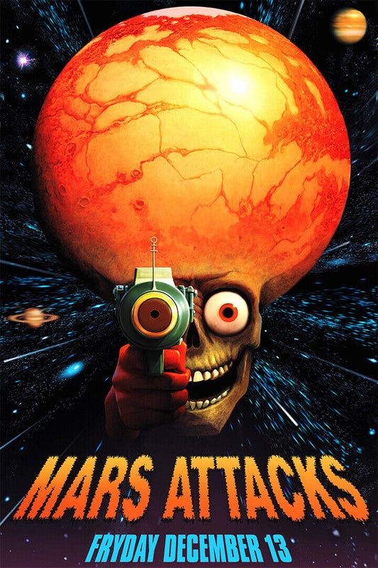 Mars Attacks Movie Friday 13 Poster Wall Art Print Home Wall Decor - xonomax