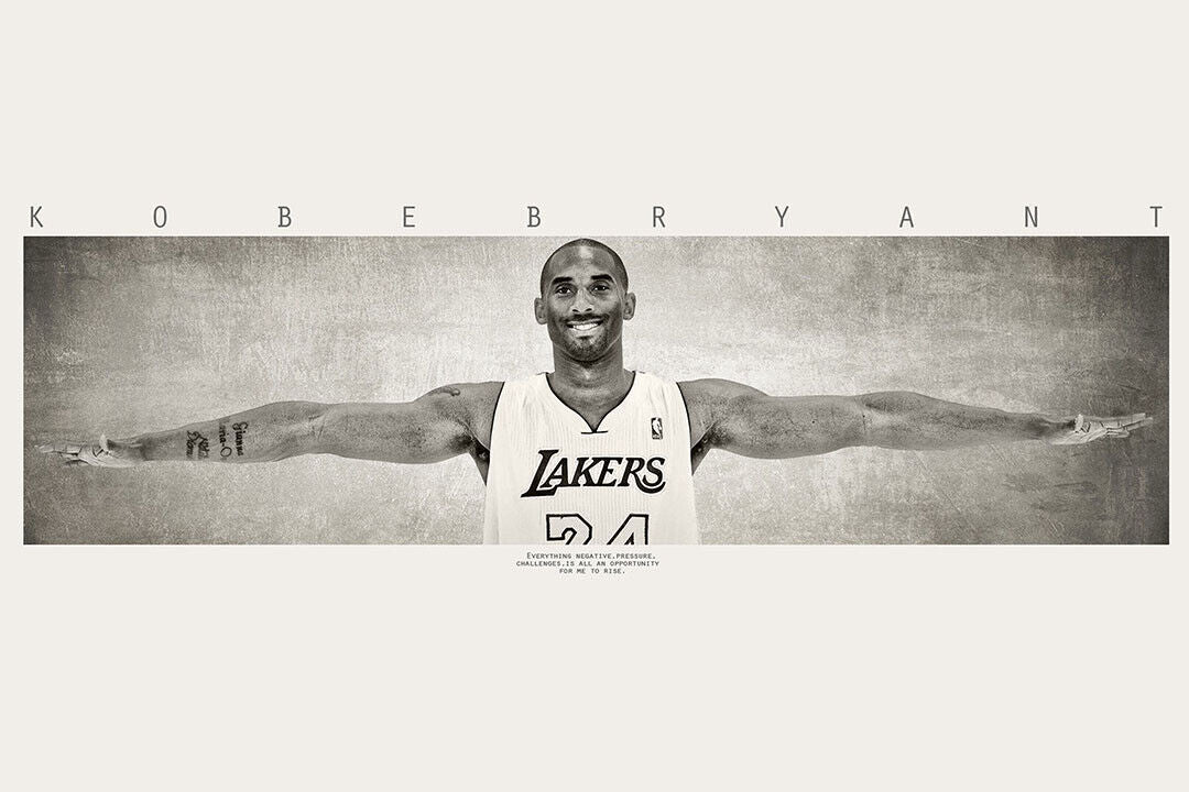 Kobe Bryant Wings Basketball Mvp Star Poster Wall Art Print Home Wall Decor