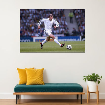 Zinedine Zidane French Coach And Former Football Player Poster Wall Art Print Home Wall Decor