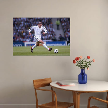 Zinedine Zidane French Coach And Former Football Player Poster Wall Art Print Home Wall Decor