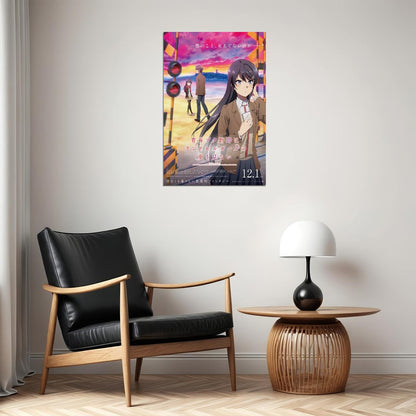 Rascal Does Not Dream of Bunny Girl Senpai Kid Anime Animation Movie Poster Wall Art Print Home Wall Decor