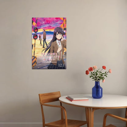 Rascal Does Not Dream of Bunny Girl Senpai Kid Anime Animation Movie Poster Wall Art Print Home Wall Decor