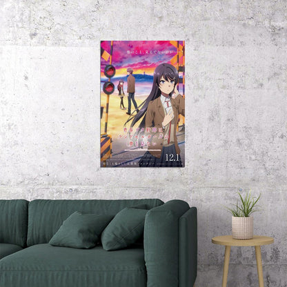 Rascal Does Not Dream of Bunny Girl Senpai Kid Anime Animation Movie Poster Wall Art Print Home Wall Decor
