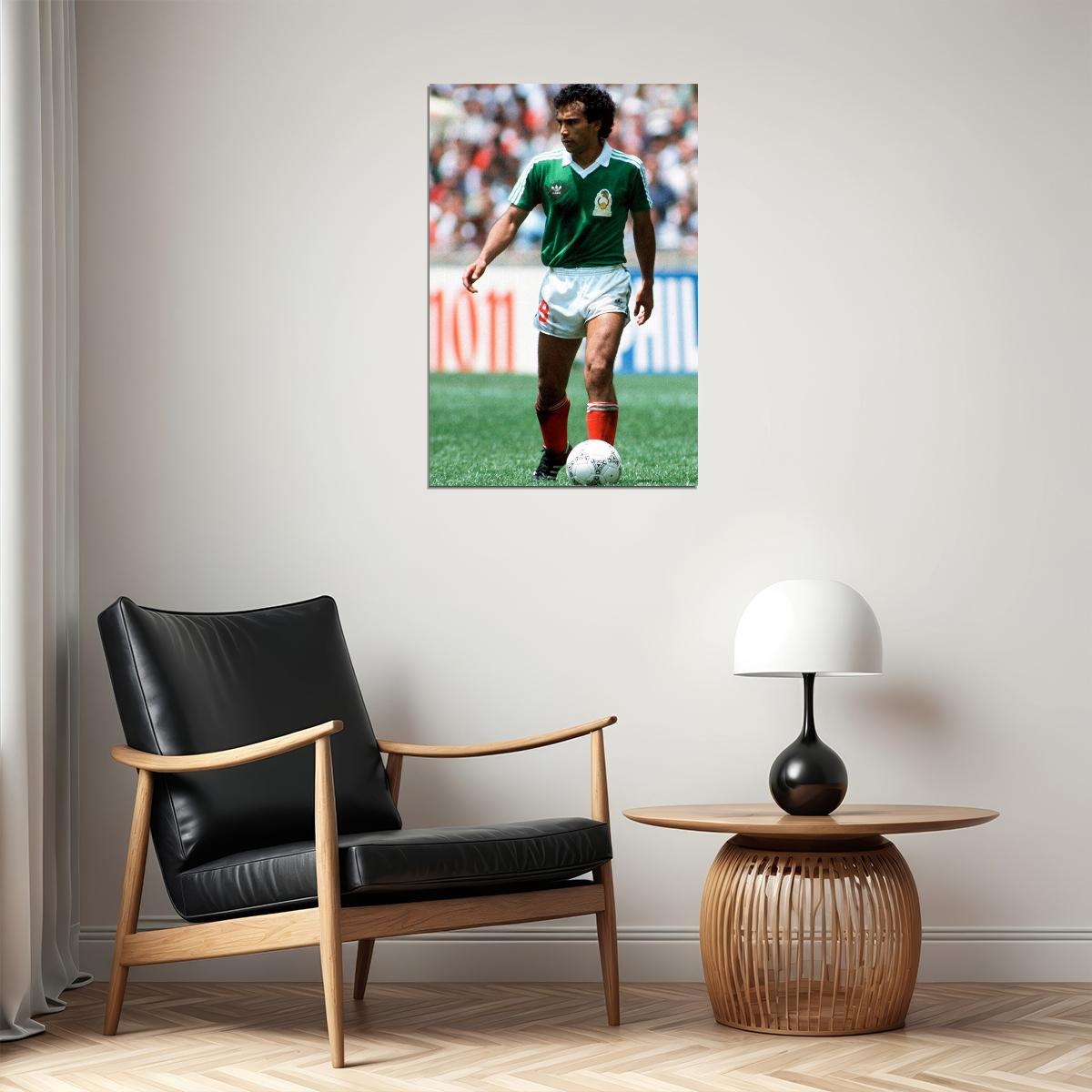 Hugo Sanchez Former Mexican Football Player Poster Wall Art Print Home Wall Decor