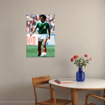 Hugo Sanchez Former Mexican Football Player Poster Wall Art Print Home Wall Decor