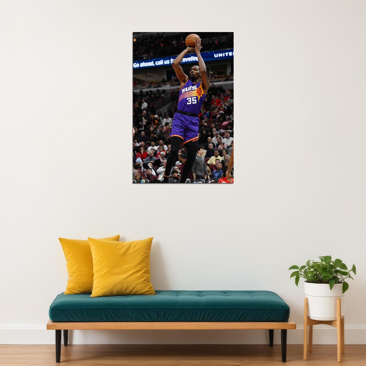 Kevin Durant Basketballer Phoenix Suns Basketball Team Poster Wall Art Print Home Wall Decor