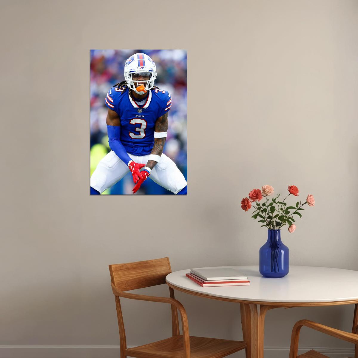 Damar Hamlin Buffalo Football Player Sport Poster Wall Art Print Home Wall Decor