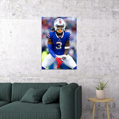 Damar Hamlin Buffalo Football Player Sport Poster Wall Art Print Home Wall Decor