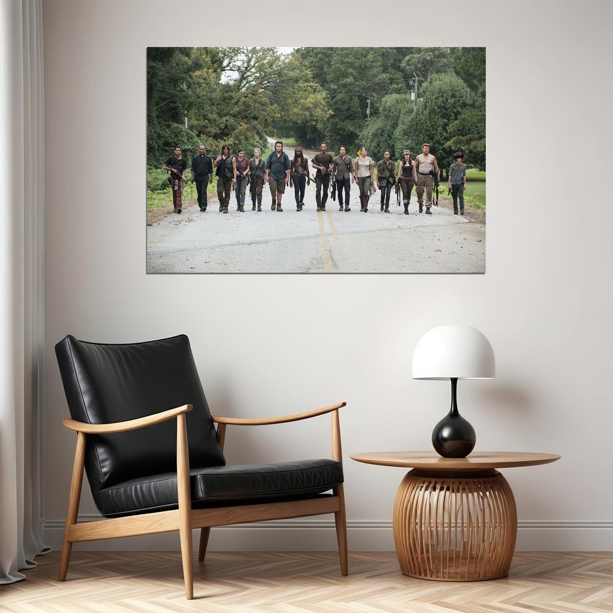 The Walking Dead Movie All Characters Horror Poster Wall Art Print Home Wall Decor - xonomax
