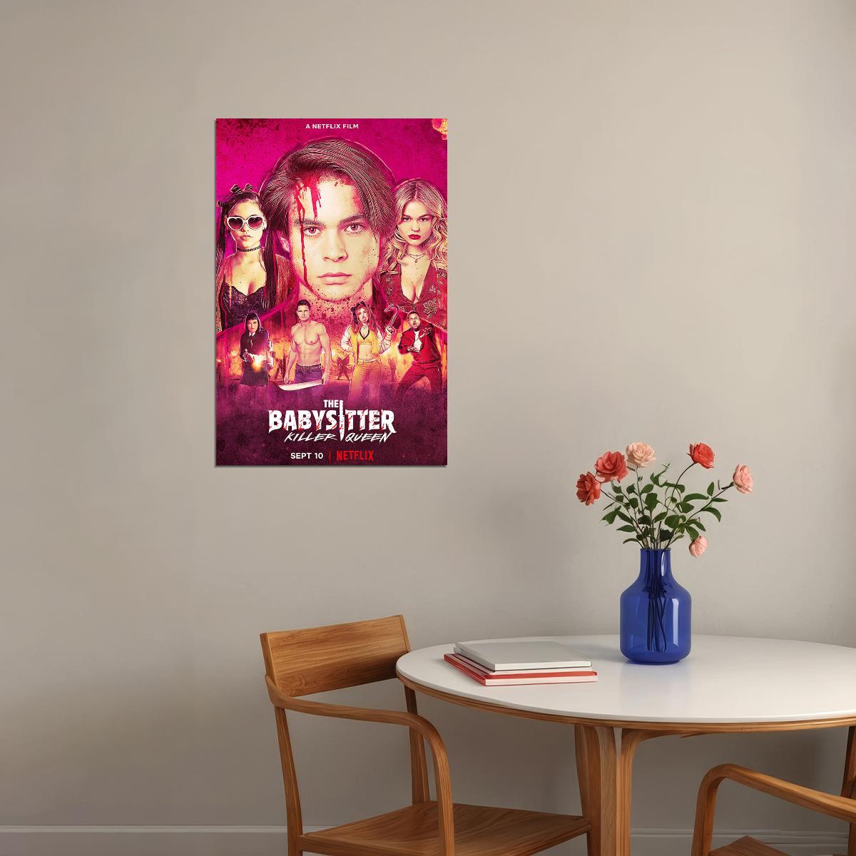 The Babysitter Killer Queen Movie Comedy Horror Poster Wall Art Print Home Wall Decor - xonomax