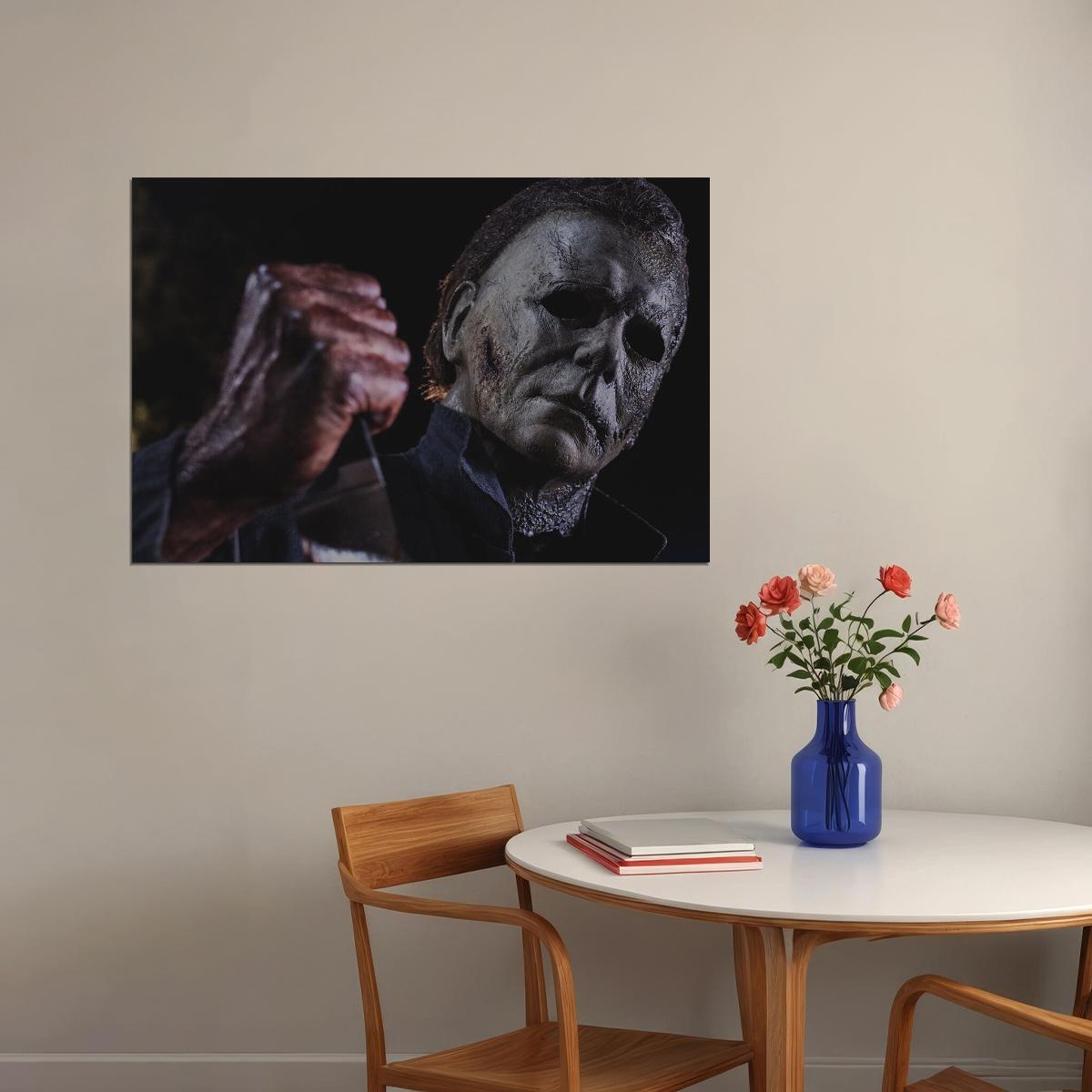 Halloween Movie Horror Action Michael Myers Poster Wall Art Print Home Wall Decor - xonomax