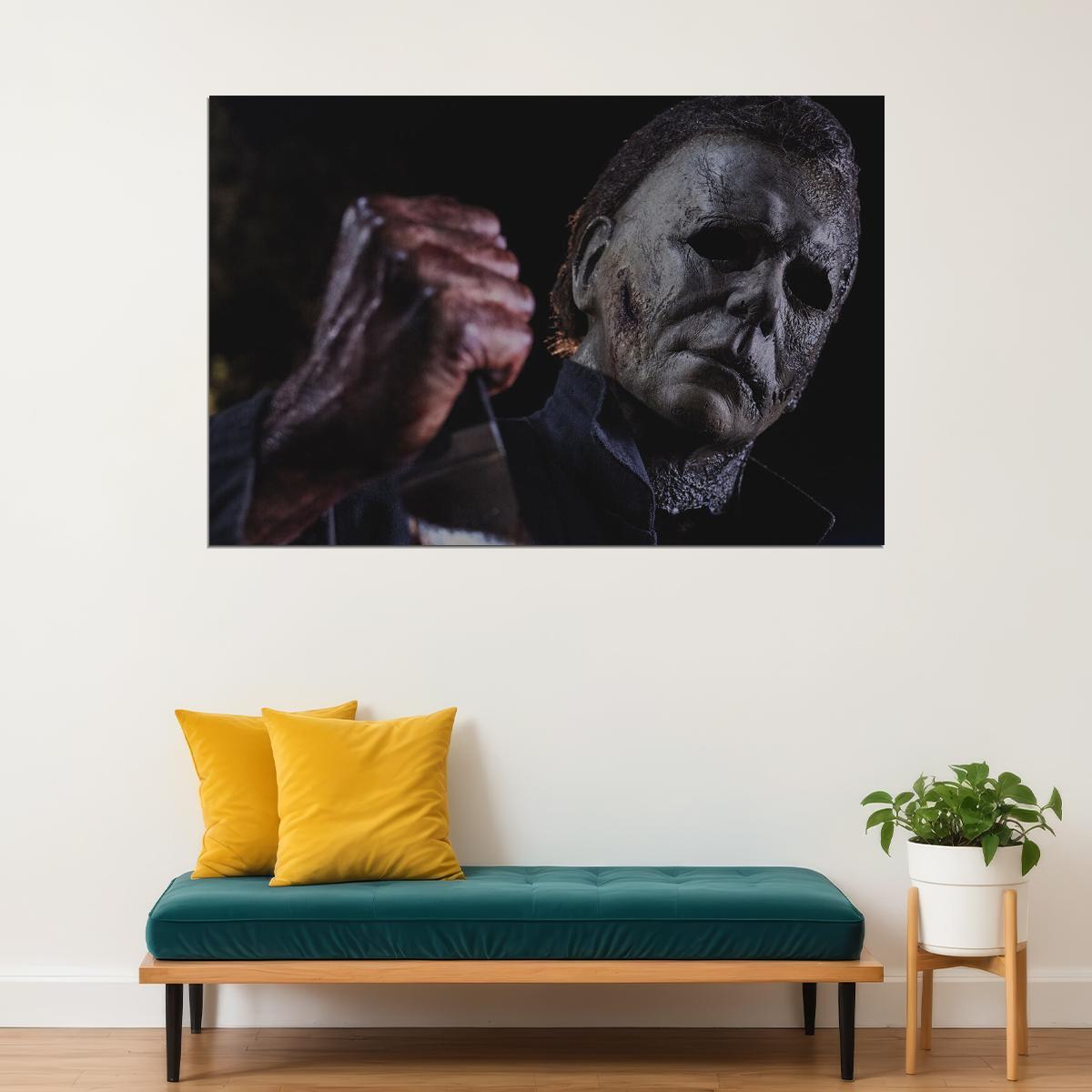 Halloween Movie Horror Action Michael Myers Poster Wall Art Print Home Wall Decor - xonomax