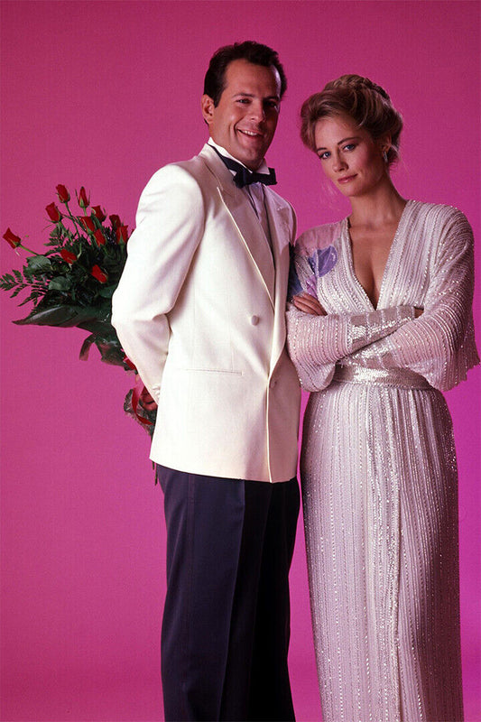 Bruce Willis Cybil Shepherd Moonlighting Movie Poster Wall Art Print Home Wall Decor - xonomax