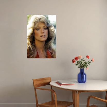 Farrah Fawcett Celebrity Theater Actor Model Poster Wall Art Print Home Wall Decor