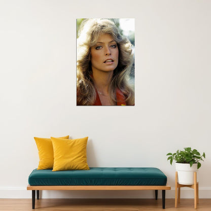 Farrah Fawcett Celebrity Theater Actor Model Poster Wall Art Print Home Wall Decor