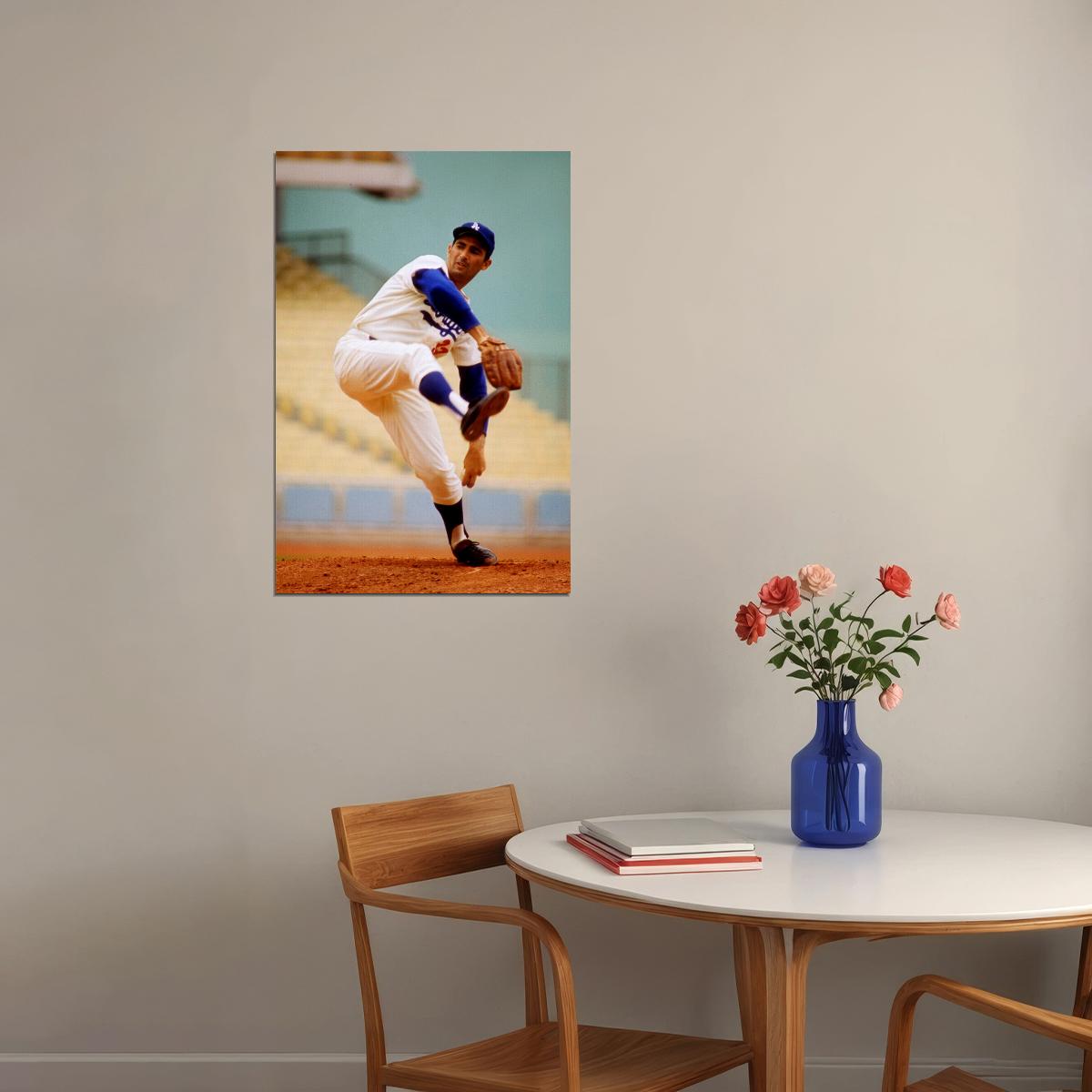 Sandy Koufax Celebrity American Baseball Player Poster Wall Art Print Home Wall Decor