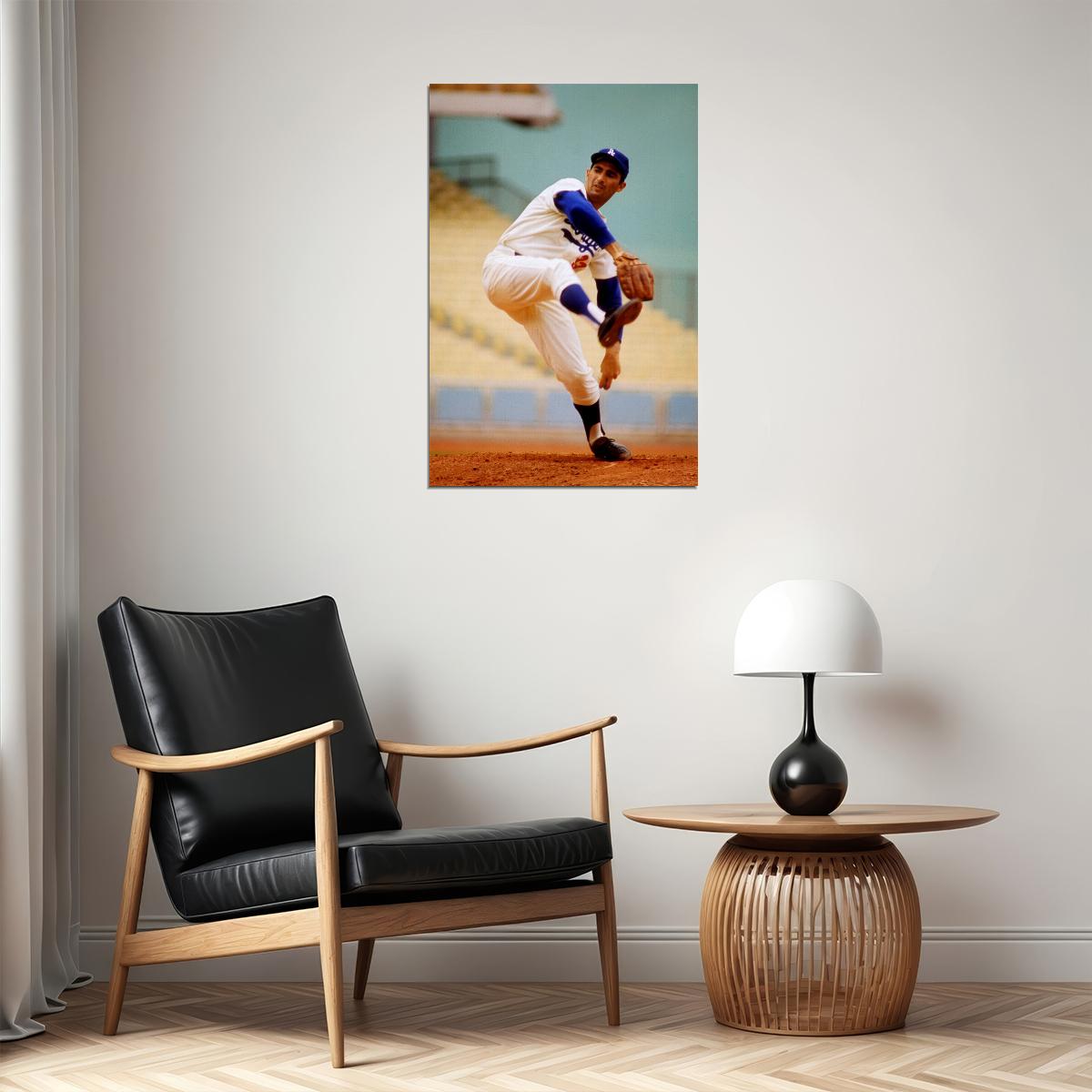 Sandy Koufax Celebrity American Baseball Player Poster Wall Art Print Home Wall Decor