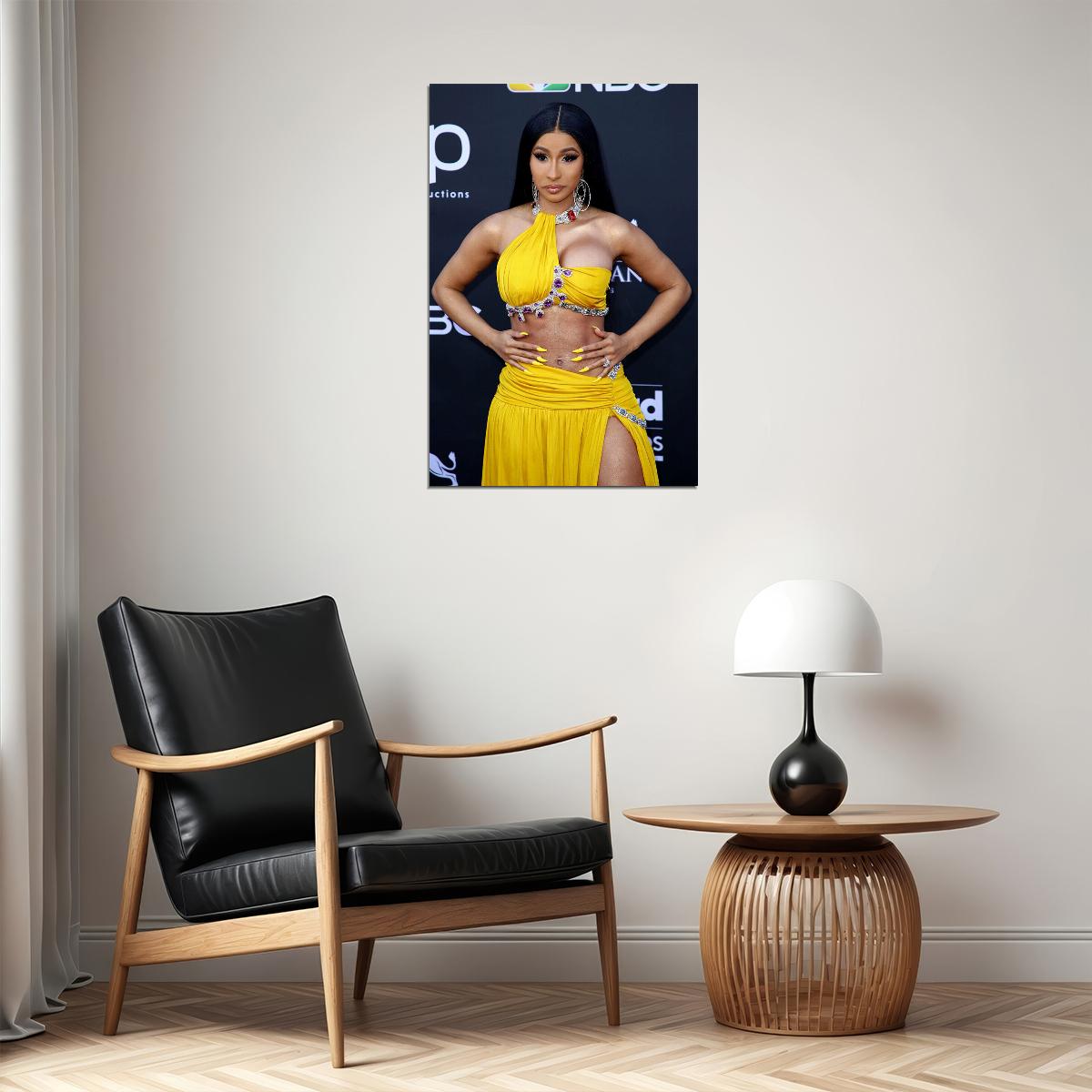 Cardi B Celebrity Singer Actor Rapper Songwriter Poster Wall Art Print Home Wall Decor