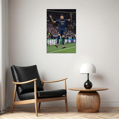 Mbappe Goal Celebration France Football World Soccer Fans Poster Wall Art Print Home Wall Decor - xonomax