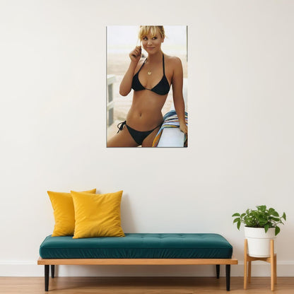 Kaley Cuoco Celebrity Cinema Actress Artist Poster Wall Art Print Home Wall Decor